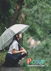 晴空下的女孩图片